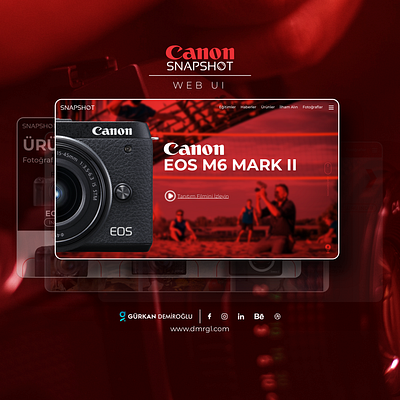 Canon Snapshot Web UI canon clean freebie interface photo ui web