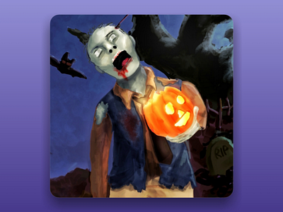 Zombie - Illustration art autodesk sketchbook cartoon art character design digital painting dribbbleweeklywarmup halloween illustration procreate spooktober the walking dead zombie