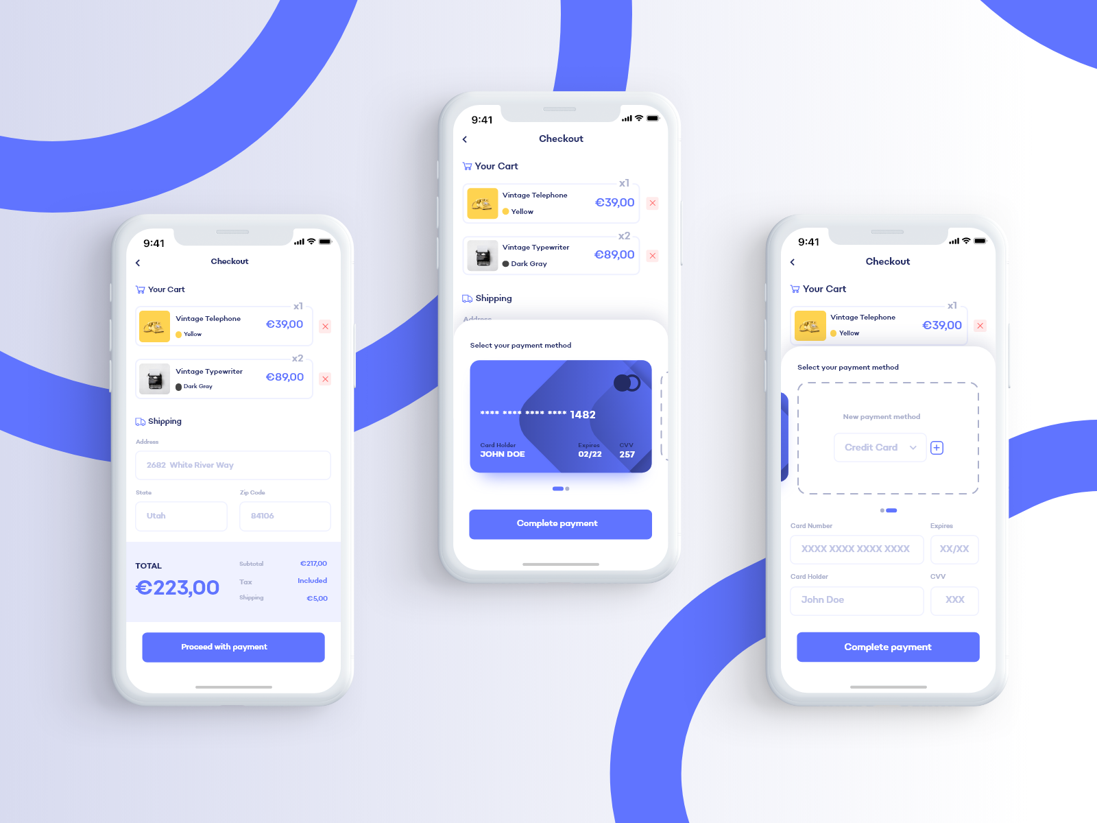Example of Daily UI #002 • Credit Card Checkout