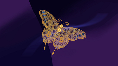 Block 11 Bitcoin Butterfly app bitcoin branding design graphic design icon illustration illustrator logo marketing photoshop web