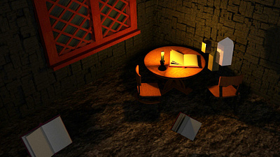 Room of Magic 3d art 3d model design lanscape maya 3d