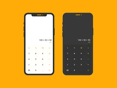 Daily UI 004/100 - Calculator dailyui dailyuichallenge dark design figma light mobile ui ui ux