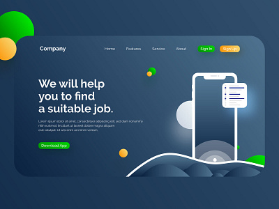 Landing Page Design design illustrator job landing page landing page landing page design landing page template landing page ui landingpage ui vector