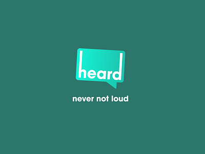 heard - PR & Marketing Firm brand brand identity branding briefbox firm green heard logo logo design logodesign loud marketing pr public relations sanserif slogan speech speech bubble speechbubble start up