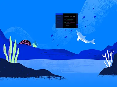 Wallpaper Option 2 app flat geometric icon illustration ocean tech texture vector web