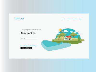 Kossuka app design ui web