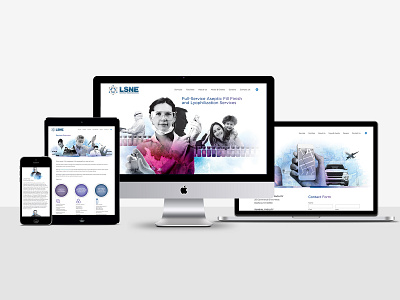 LSNE Website web design