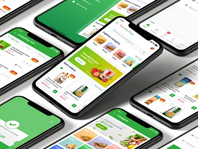 grocery app ui/ux app design everyday home essentials food app grocery shopping app uidesign uiux vegetables