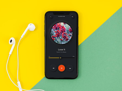 Music Player - Black theme