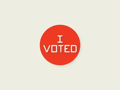 Digital I Voted Sticker branding design digital logo political politics typography vote vote2020 voted