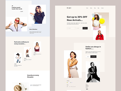 Fashion design web template ui design uidesign web web design webdesign