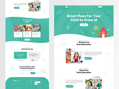 Educational web template ui design uidesign web web design webdesign