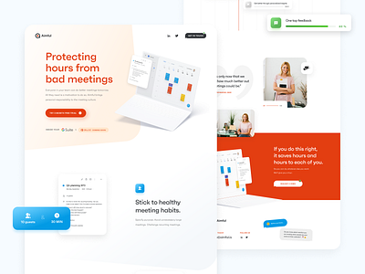 Aimful – Landing page app branding design landing page ui uidesign ux uxdesign web webdesign website