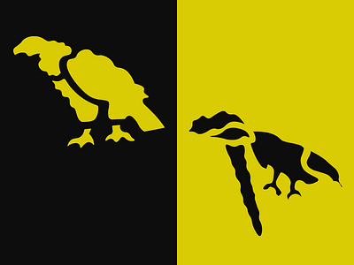 Vulture and Umbrella Bird Illustration adobe birds curvature tool illustration illustrator pentool vector