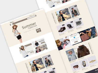 Clothing Web template ui design uidesign web web design webdesign