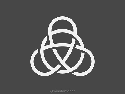 Triquetra abstract clean design geometric logo logodesigner logomark minimal minimalism modern