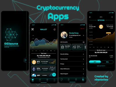 Cryptocurrency App Mobile vers. app bitcoin branding crypto exchange crypto wallet cryptocurrency design design app ethereum figma icon illustration mobile mobile app mobile ui money app typography ui ux vector