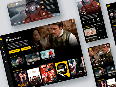 Propuesta de plataforma de streaming para IMBD app responsive design smart tv streaming streaming app ui design ux design ux ui