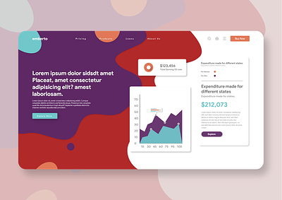 Emberto bargraph branding business chart classic color colorful design future income ui ui ux ui design uiux ux design uxui web