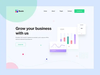 Unique Business landing page design photoshop psd ui ux web webdesign website