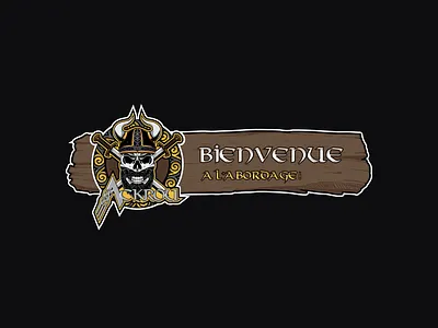 Twitch Banner - AckrouTV banner banner design flatdesign game icon illustration info live livestream logo of pirate sea ship thieves twitch twitch.tv