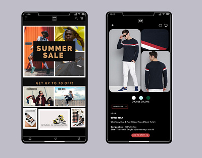 Clothing application [Wow max ] - Part 2 adobe photoshop adobexd android app app branding clothing dark ui design designs fashion app figma icon illustration ios app logo typography ui ui ux ui design ux