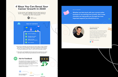 Blog Design blog design illustrations uidesign webdesig