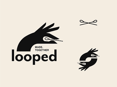 Looped Studios Branding branding identity logo logotype minimalist modern simple stamp vector