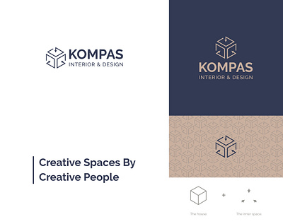 KOMPAS Interior & Design - Logo Design architecture brand brand identity branding branding design business card design graphic design home logo logo design logotype