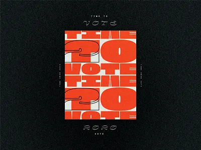 ＴＩＭＥ ②⓪②⓪ ＶＯＴＥ 2020 branding design layout poster psa type typography vote vote2020