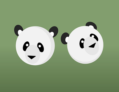 Panda - it's my favourite animal! adobe illustrator branding design icon illustration practice typography vector web webdesign website design