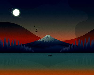 Spooky Landscape adobe illustrator illustrator vector