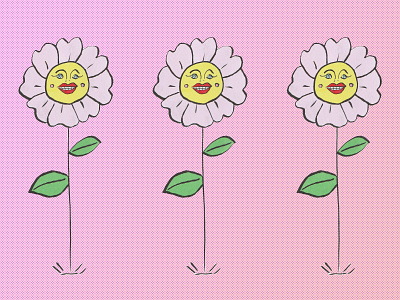 flower people design flower hand drawn illustration