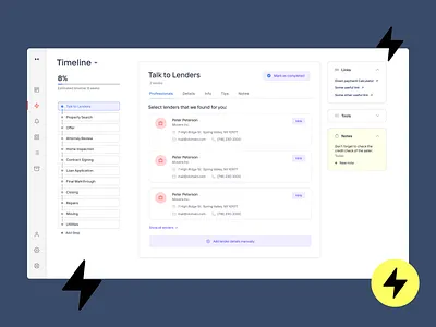 Buying house in US app app design application clean complex crm crm dashboard crm portal crm software desktop desktop app desktop application product design real estate real estate branding ux uxdn