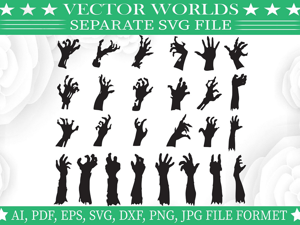 Zombie Hands Svg, Zombie, Hands Svg by SetaraAsma on Dribbble