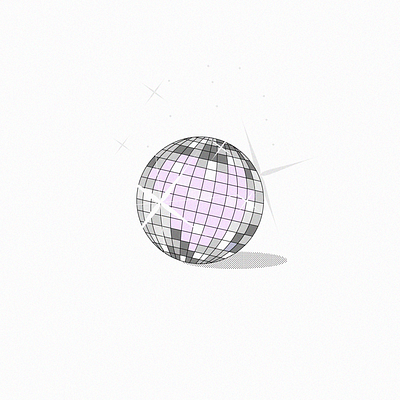 Mirrorball ball dance disco disconight illustration illustrator ilustracion mirrorball shine