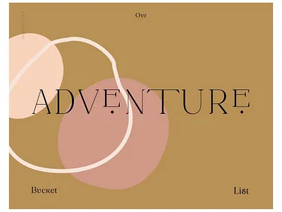 𝐁 . 𝐋 . 𝐀 ₂ album cover bucket list cover design graphic design national parks neutral colors organic shapes photo album travel typography work in progress