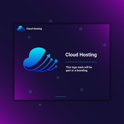 Cloud Hosting logo clen cloud clouds graphic deisgn logo logo design unique