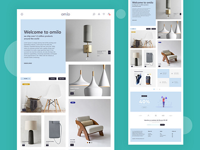 Omilo web template design ui design uidesign web web design webdesign