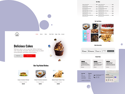 Restaurant web template design ui design web web design webdesign website