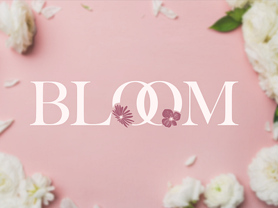 Bloom branding design flowers icon jewel jewelry logo typography vector