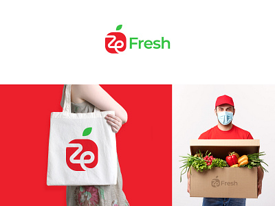 ZeFresh Logo Design 1 2 3 4 5 6 7 8 9 0 logomark a b c d e f g h i j k l m n brand branding farm fresh fruits grocery health healthy icon logo logo design logo designer logos marketing o p q r s t u v w q y z organic typography vector food vegetables