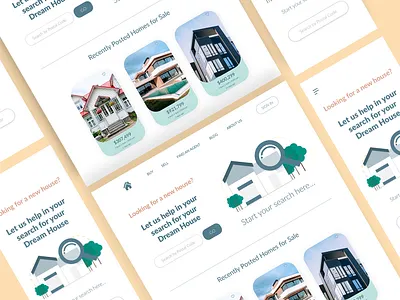 UI CHALLENGE - 003 dailyui dailyui 003 design landing page design landingpage minimal realestate realestatewebsite ui ux