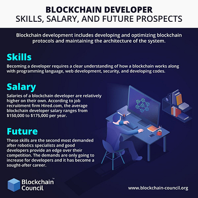 blockchain developer skills salary and future prospect blockchain blockchain career blockchain cryptocurrency blockchain game blockchain jobs blockchainfirm blockchaintechnology