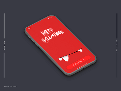 Happy Halloween - Splash Screen. halloween halloween design iphonex moblieapp splash page splashscreen