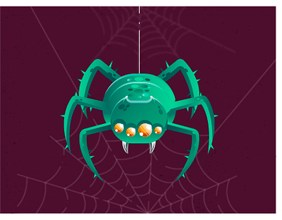 Spider design detail digital design digital illustration halloween halloween design icon illustration art illustrator cc spider vector