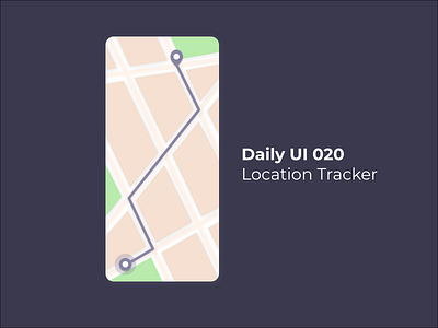 Daily UI 020 Location Tracker colors colorscheme dailyui dailyui020 dailyuichallenge design figma illustration mobile mobile ui ui