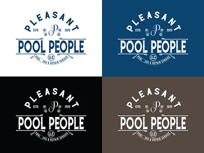 Monogram Logo - Abstract Design - Badge Logo - Vintage Logo abstract logo branding creative design creative logo icon design logo design logomark logotype minimalist logo modern logo monogram logo poolside repair shop spa spa logo spain unique logo vintage logo vintage logo design vintage logos