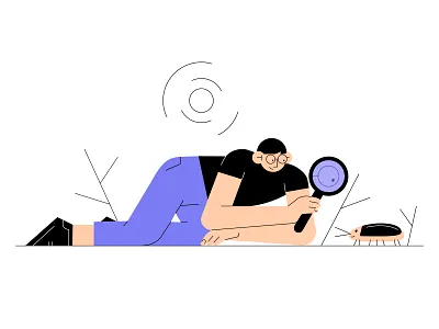 Vectober 31: Сrawl character crawl design graphic design illustration illustrator inktober2020 minimal nature vectober2020 vector