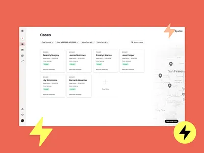 Card view is always nice :) crm design desktop erp injury management management app management information system management system management tool managment product design ui ux